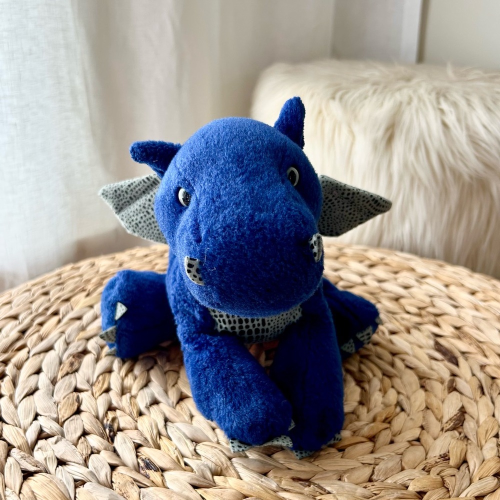 Plush Blue Dragon Stuffed Animal - Soft Kids Toy